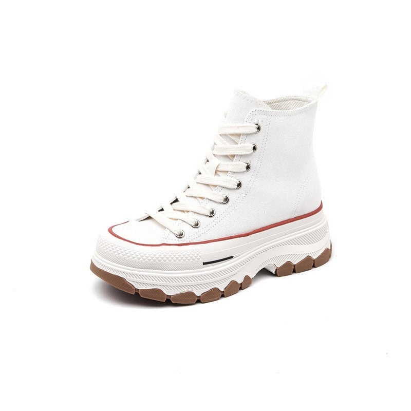 Women's Platform Spring Height Increasing Insole Super Popular Canvas Shoes