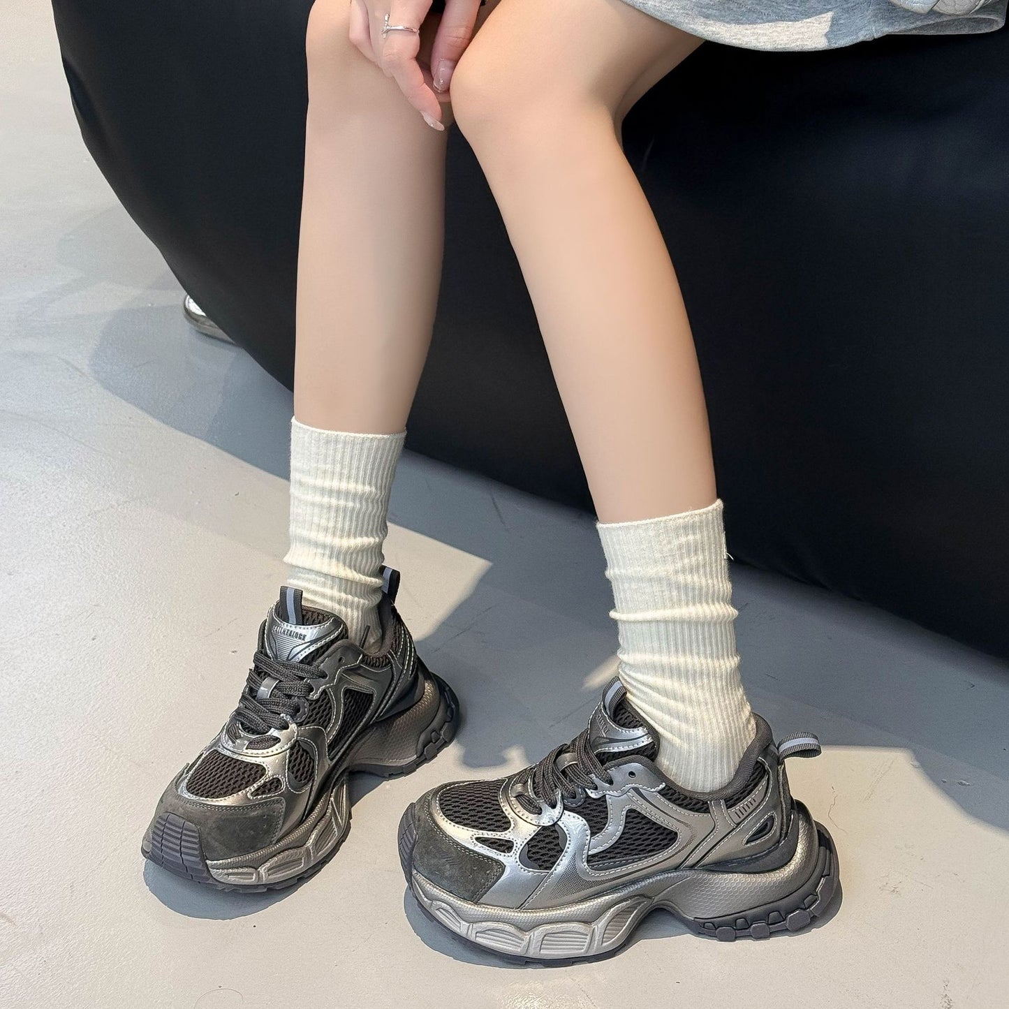 Women's Autumn Thick Bottom Super Popular Feet Show Niche Casual Shoes