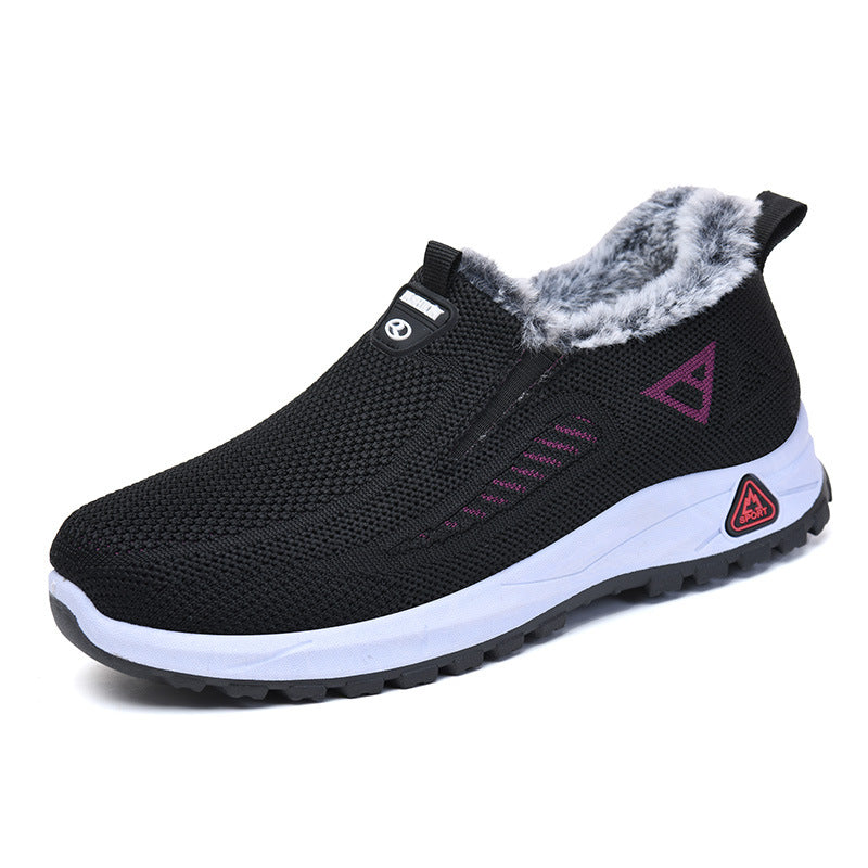 Deodorant Fleece-lined Thick Cotton Soft Bottom Warm Women's Shoes