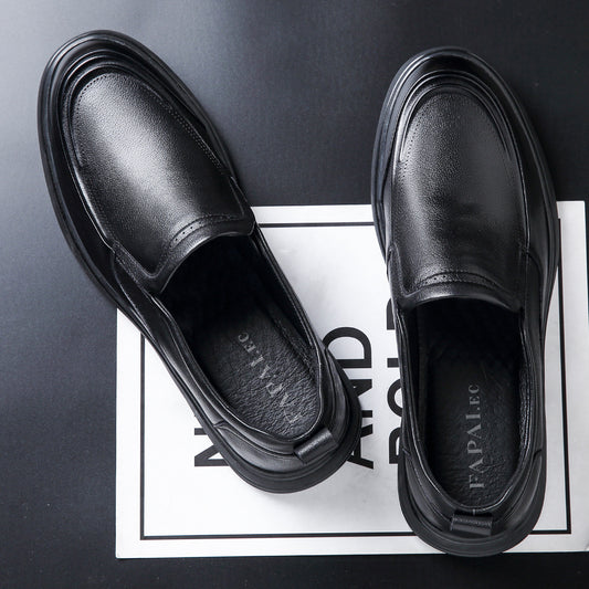 Men's British Style Business Formal Wear Slip-on Leather Shoes