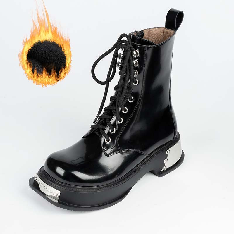 Women's Design Autumn Platform Martin Bootie Boots