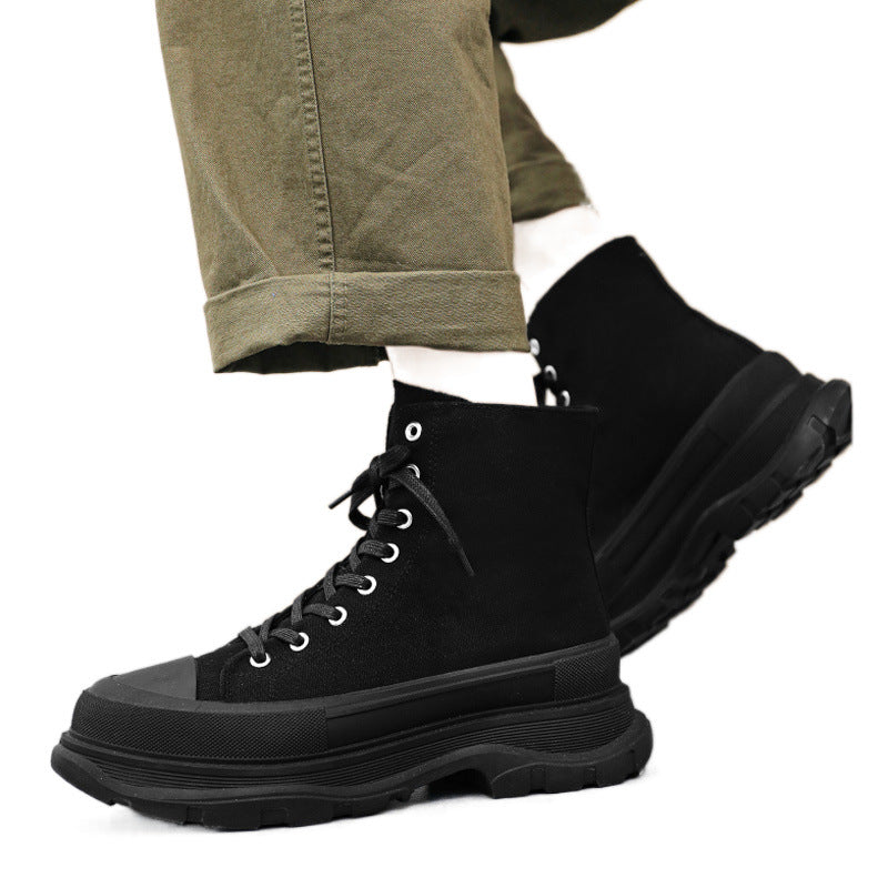 Men's Invisible Height Increasing Insole Board Elevator Platform Men's Sports Shoes