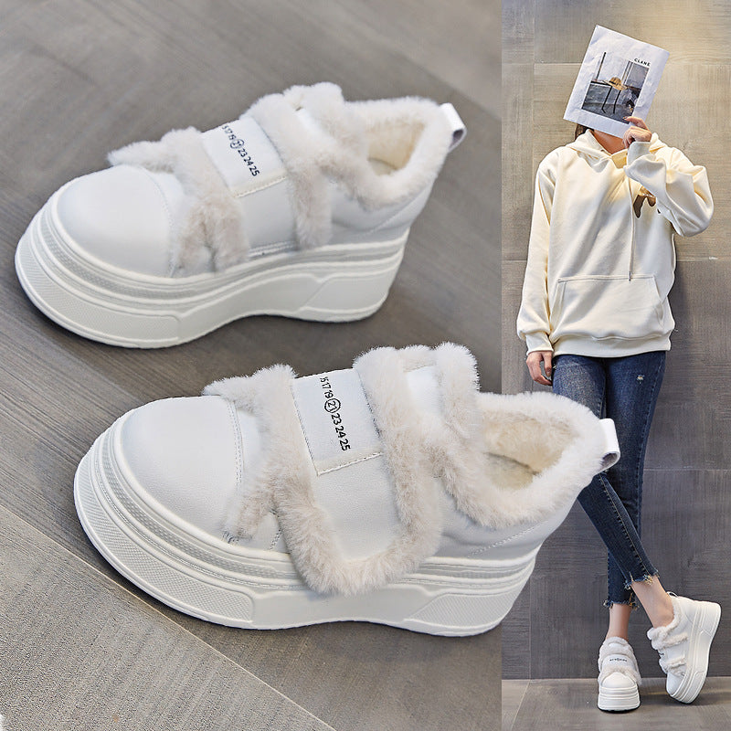 Women's Warm With Veet Fluffy Thick Bottom Women's Shoes