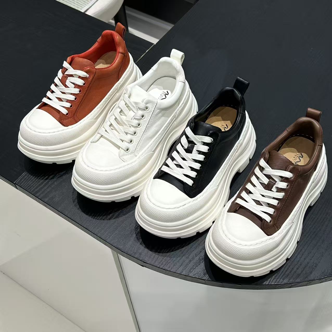 Women's Platform White Height Increasing Not Tired Feet Women's Casual Shoes