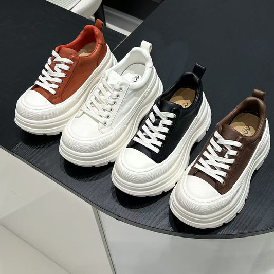 Women's Platform White Height Increasing Not Tired Feet Women's Casual Shoes