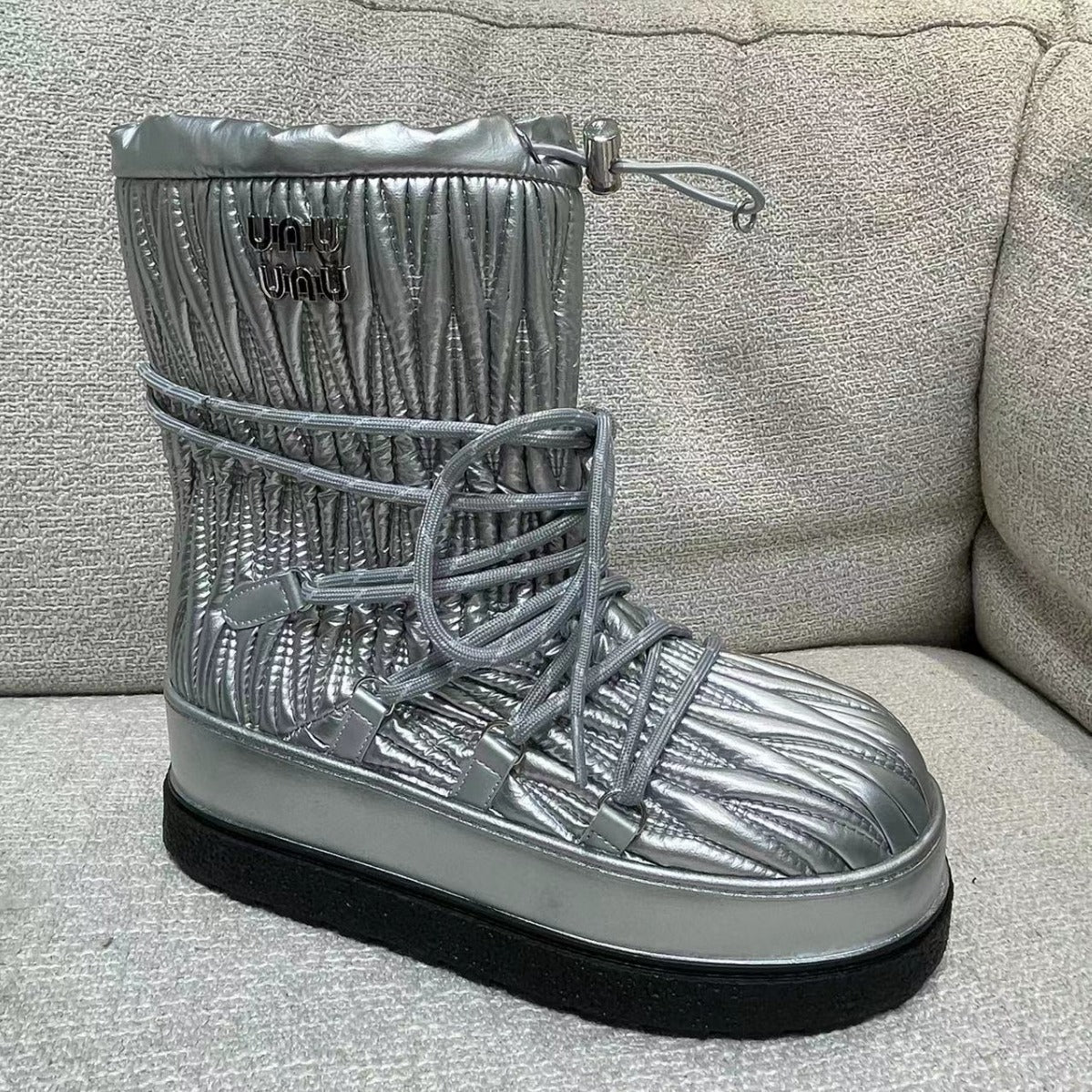 Women's Platform Short Tube Warm Cotton Northeast Snow Boots