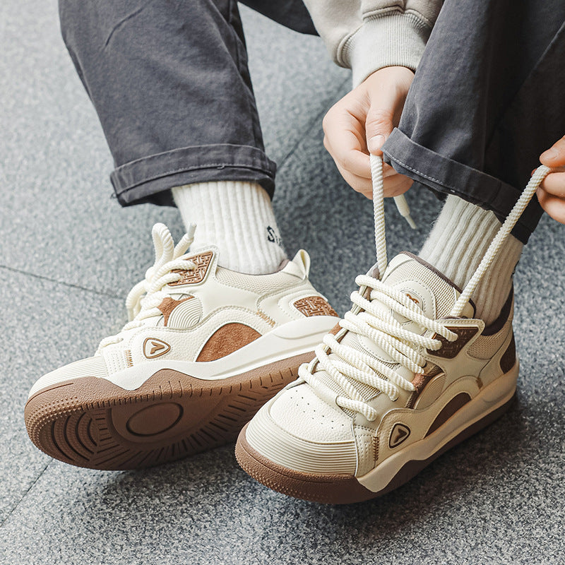 Men's National Fashion Bread Skateboard Versatile Sneakers