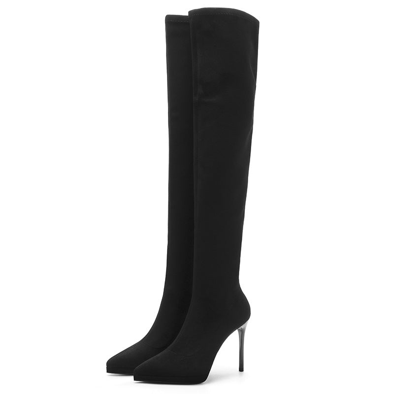 Toe Long Female Over The Knee Stretch Thin Boots