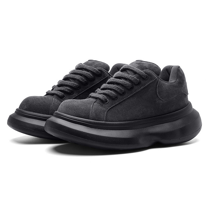 Men's Comfortable Platform Elevator Wild Trendy Low Men's Board Shoes