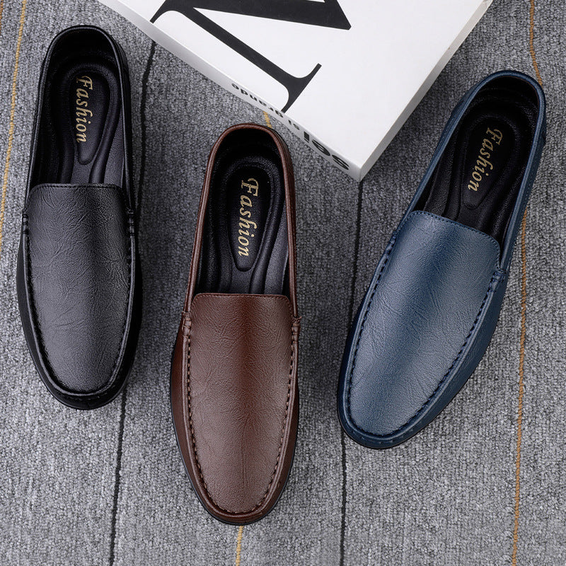 Men's Pedal Genuine Lazy Doug Feeling Soft Bottom Business Men's Casual Shoes