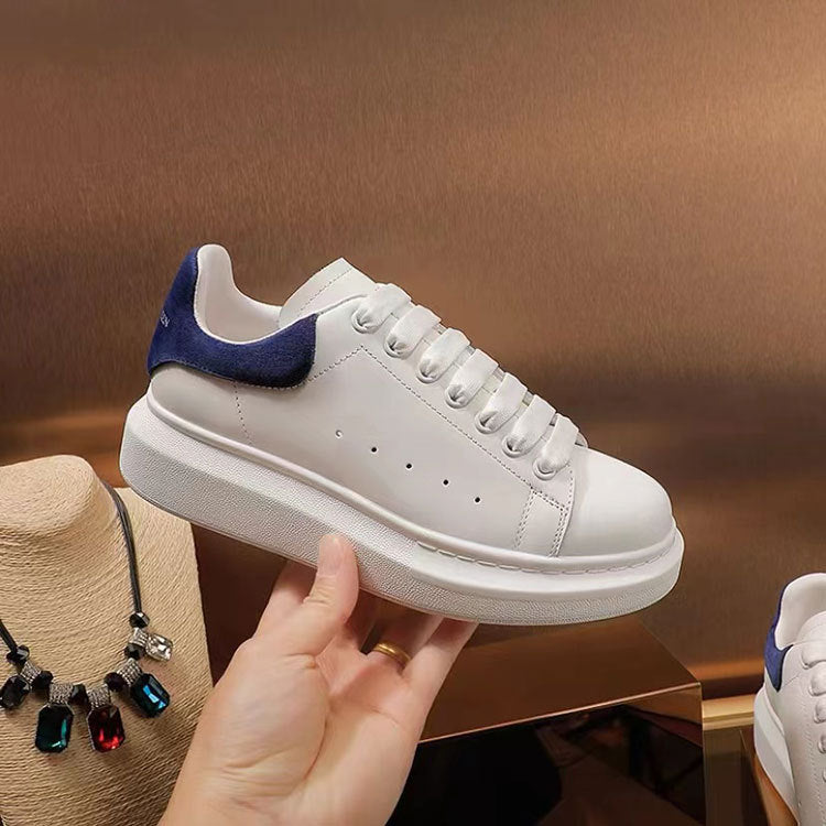 Women's & Men's White Summer Platform Height Increasing Insole Genuine Women's Casual Shoes