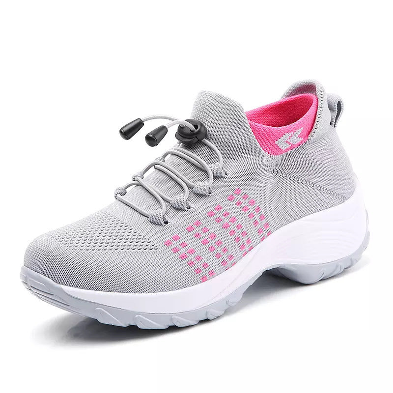 Women's Flying Woven Breathable Light Trendy Lightweight Casual Shoes