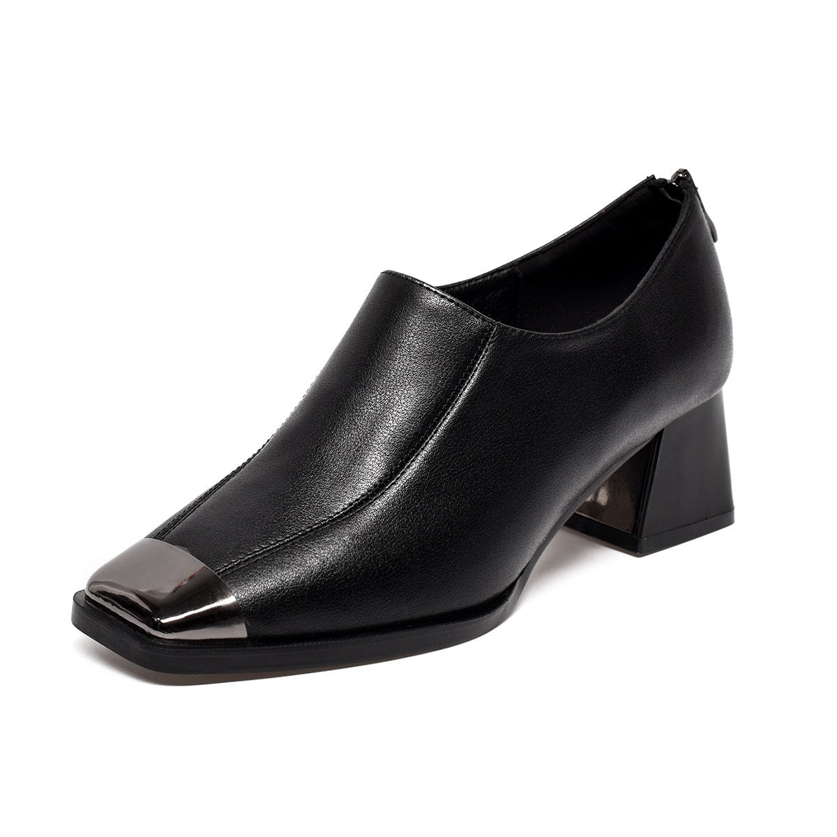Women's French Style Temperament Square Toe High Soft Women's Fashion Shoes