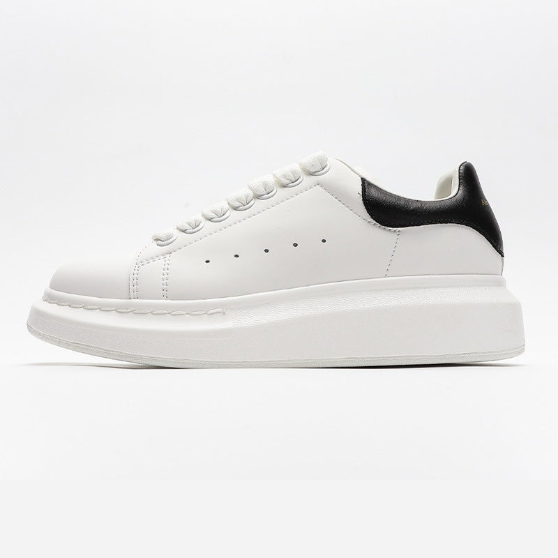Women's & Men's High-grade Mcqueen White Platform Invisible Elevated Muffin Women's Board Shoes