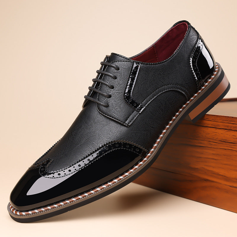 Charming Men's Comfortable Breathable Trendy Pointed Men's Business Leather Shoes