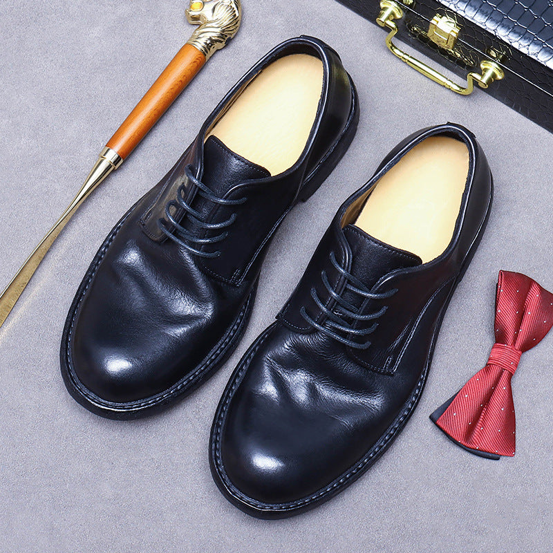 Men's Big Promotion Genuine Sole Handmade Good Year Light Luxury Men's Business Leather Shoes