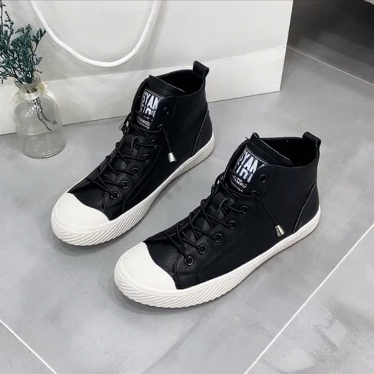 First Layer Cowhide Female Spring Korean Sports Women's Board Shoes