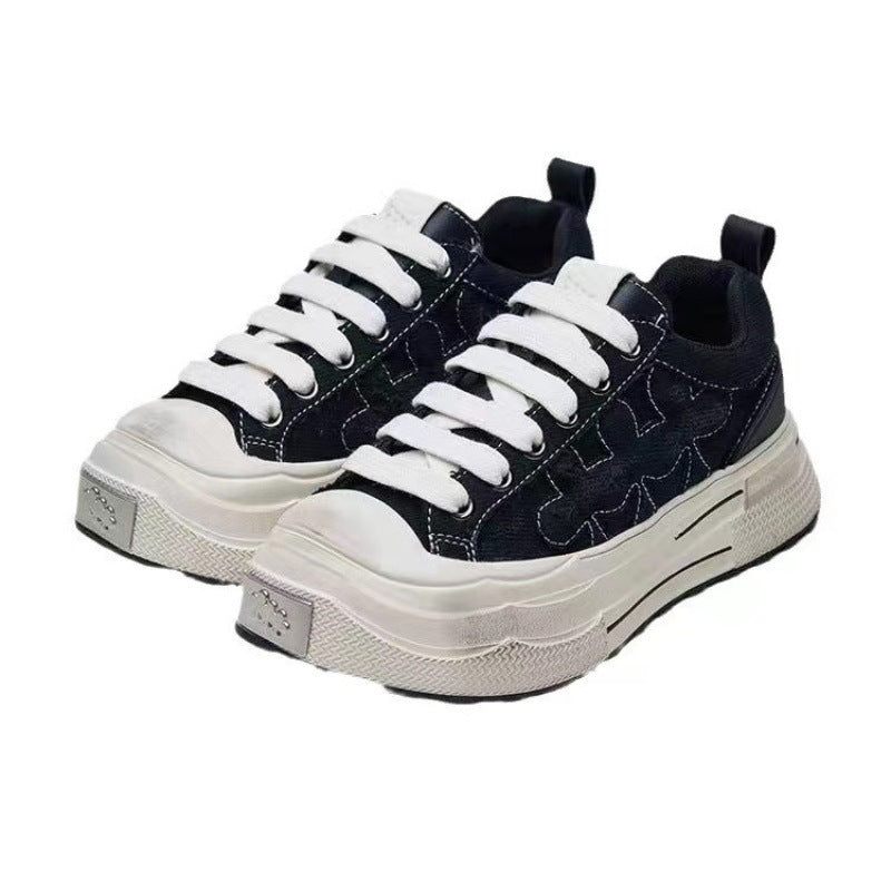 Women's & Men's Blossom Ensemble Series Platform For Golden Sneakers