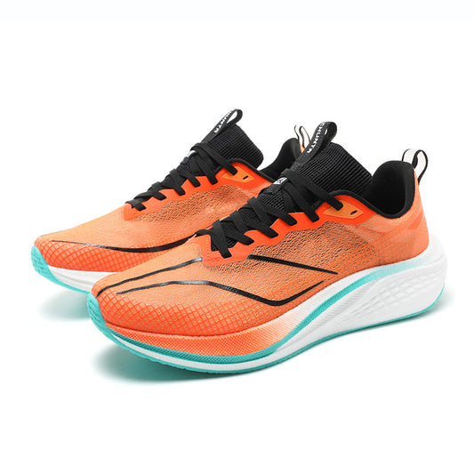Men's Red Rabbit Carbon Plate Running Mesh Breathable Sneakers