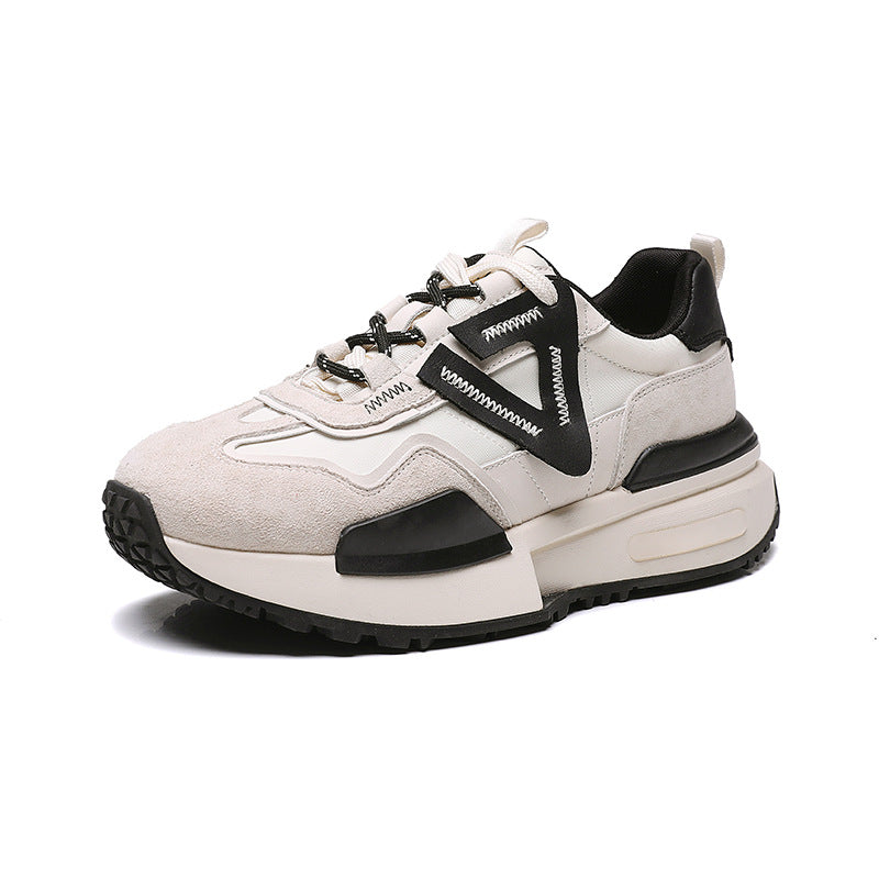 Women's Fashion Clunky Autumn Versatile Mesh Platform Casual Shoes