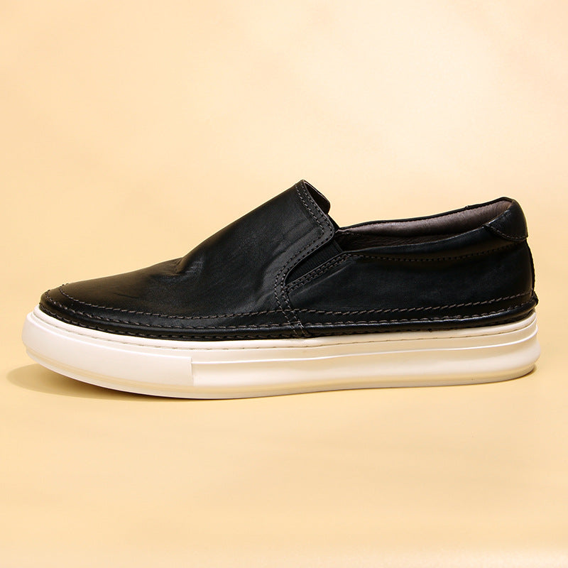 Versatile Horse Washed-out Vintage Slip-on Fashion Sneakers