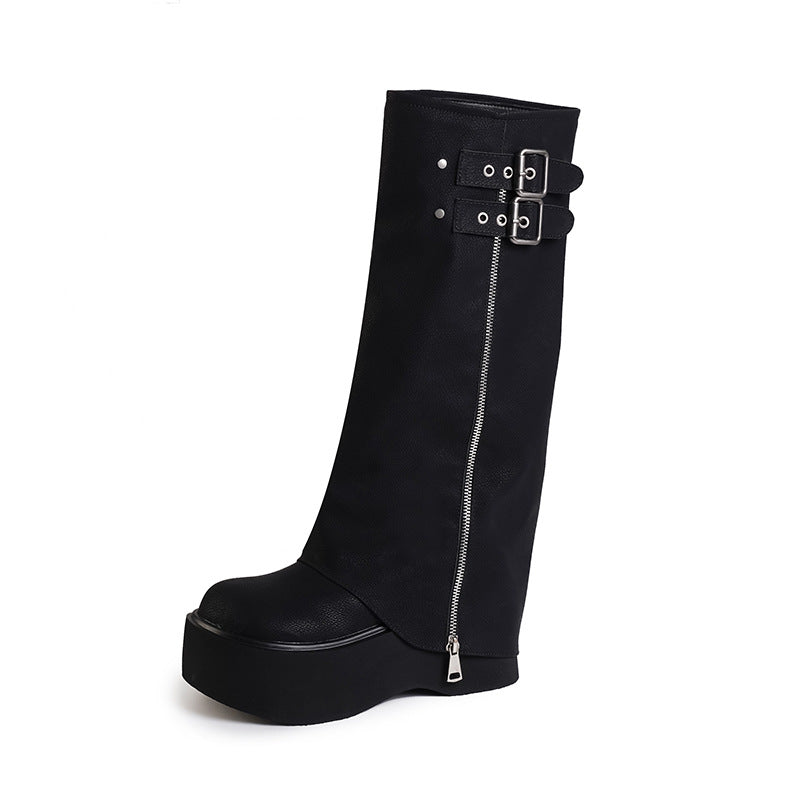 Genuine Big Head Pants Pipe Sweet Cool Style Women's Shoes