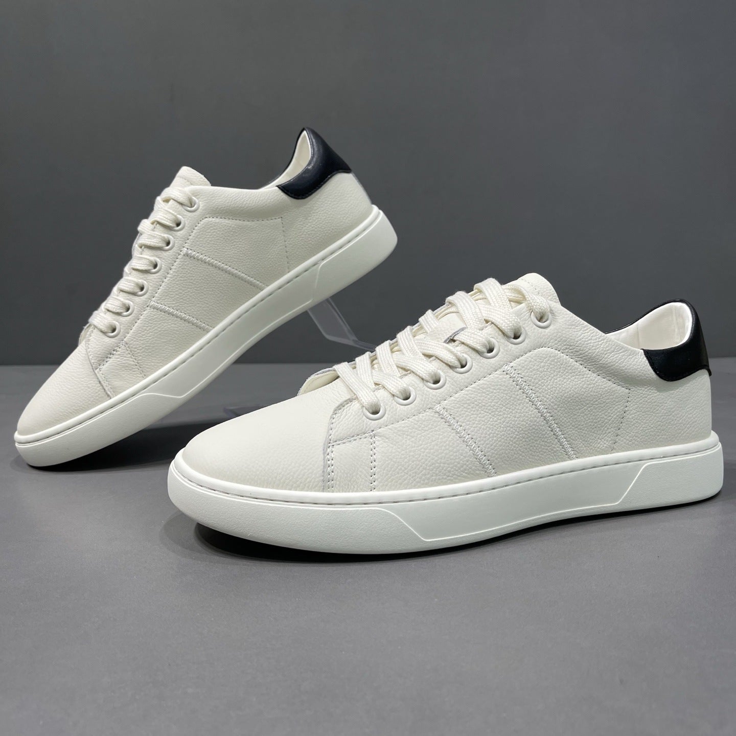 Men's Autumn Breathable White Flat Trendy Sports Men's Board Shoes