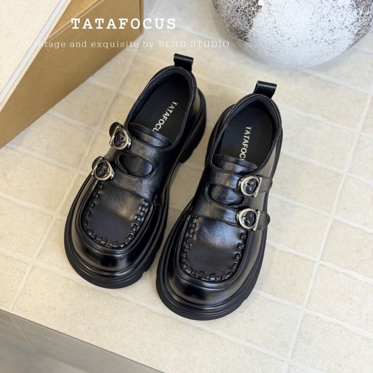 Women's French Retro Hidden Elevator Platform Autumn Inner Match Women's Casual Shoes