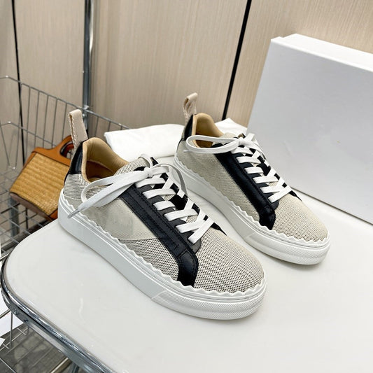 Women's Early Spring Fashion Breathable Round Toe Flat Women's Board Shoes