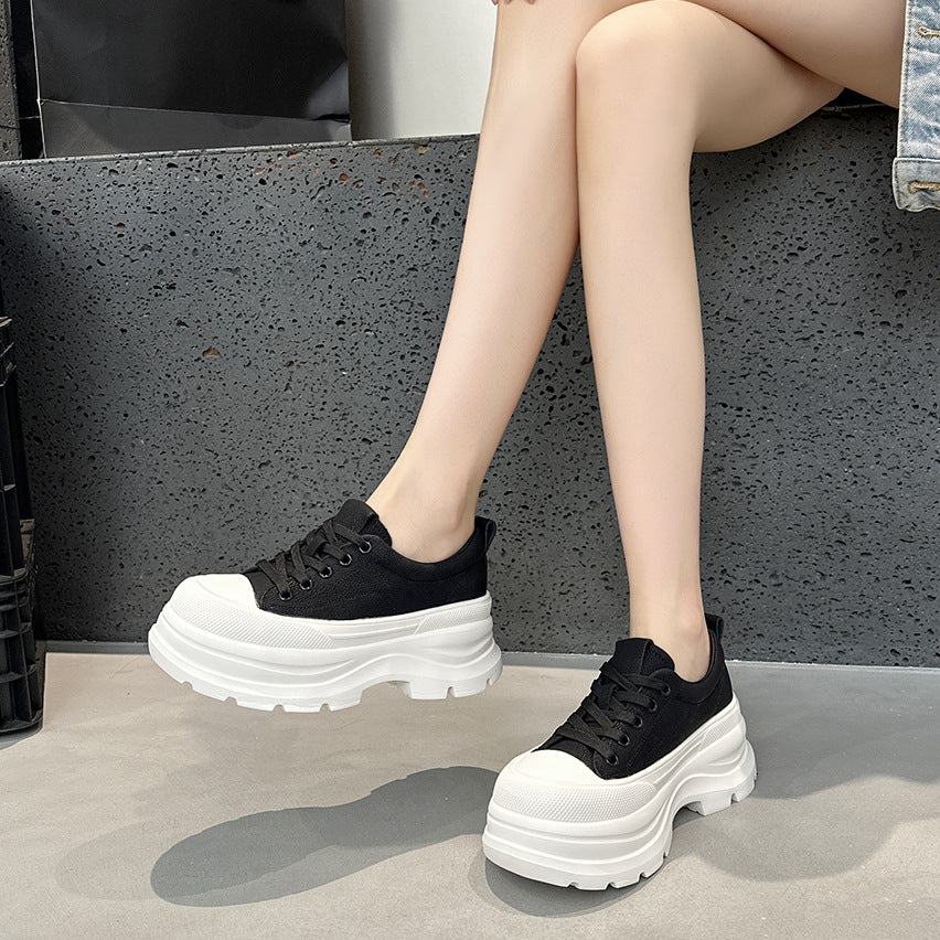 Women's Thick-soled Small Heightened Easy Wear Autumn Versatile Fashion Women's Sports Shoes