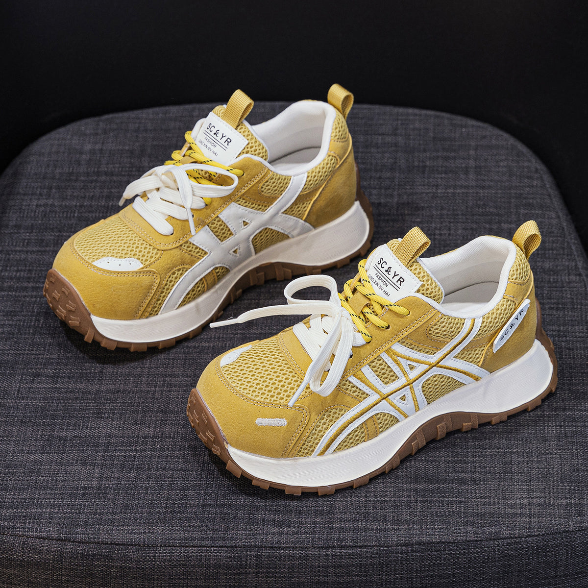 Women's Thick-soled German Training Spring Muffin Bottom Small Waist Sports Women's Casual Shoes