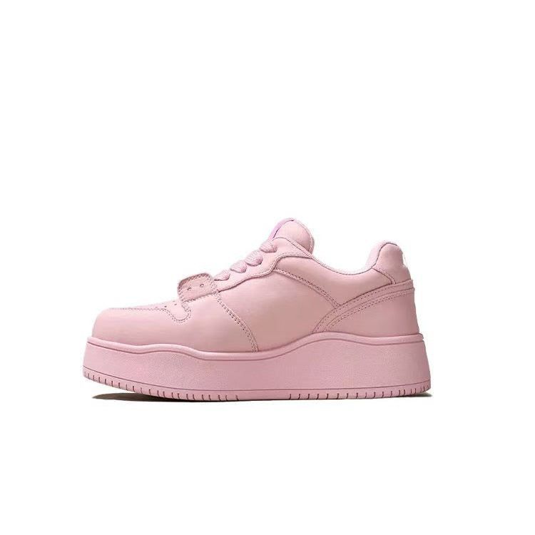Women's Summer Air Force Versatile Breathable For White Thick Bottom Hight Women's Casual Shoes
