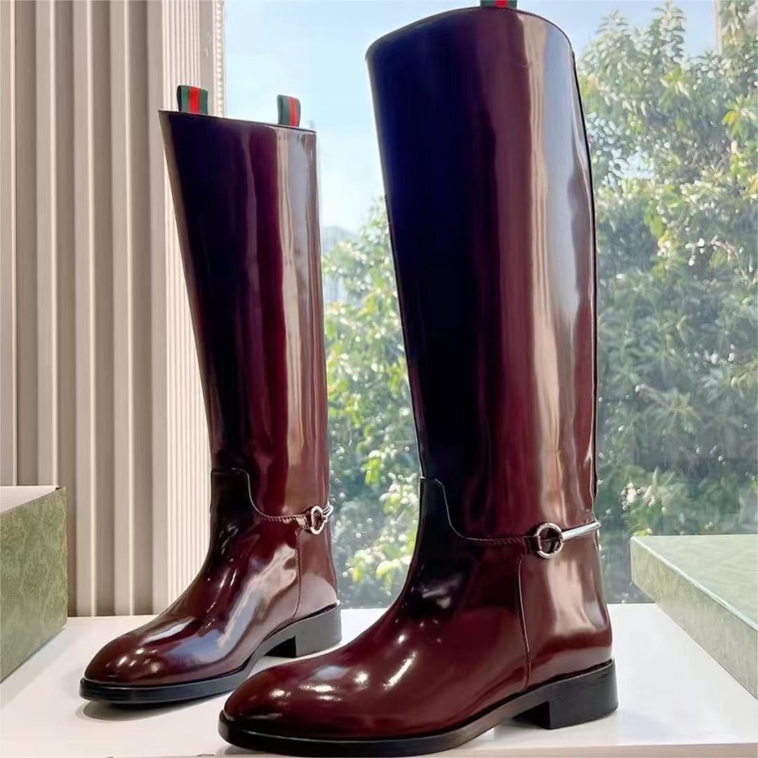 Women's Riding Handmade Model Style Flat Long Women's Leather Boots