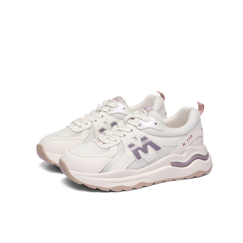 Women's Sports White Spring Fashion Dad Summer Sneakers