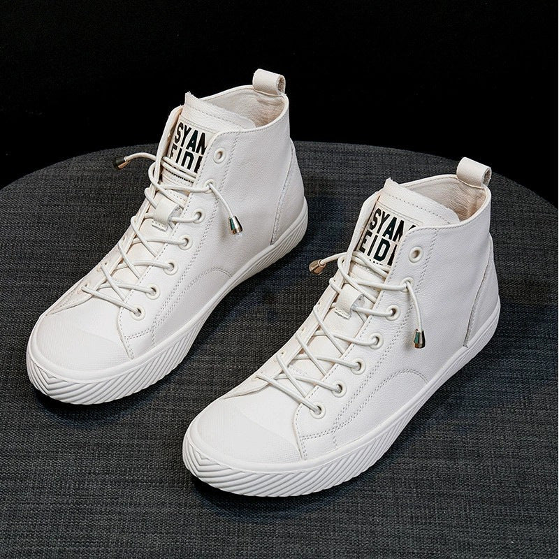 First Layer Cowhide Female Spring Korean Sports Women's Board Shoes