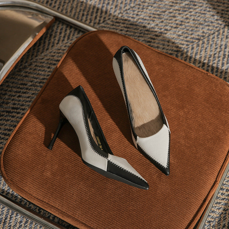 Women's High Stiletto Shallow Mouth French Pumps Women's Fashion Shoes