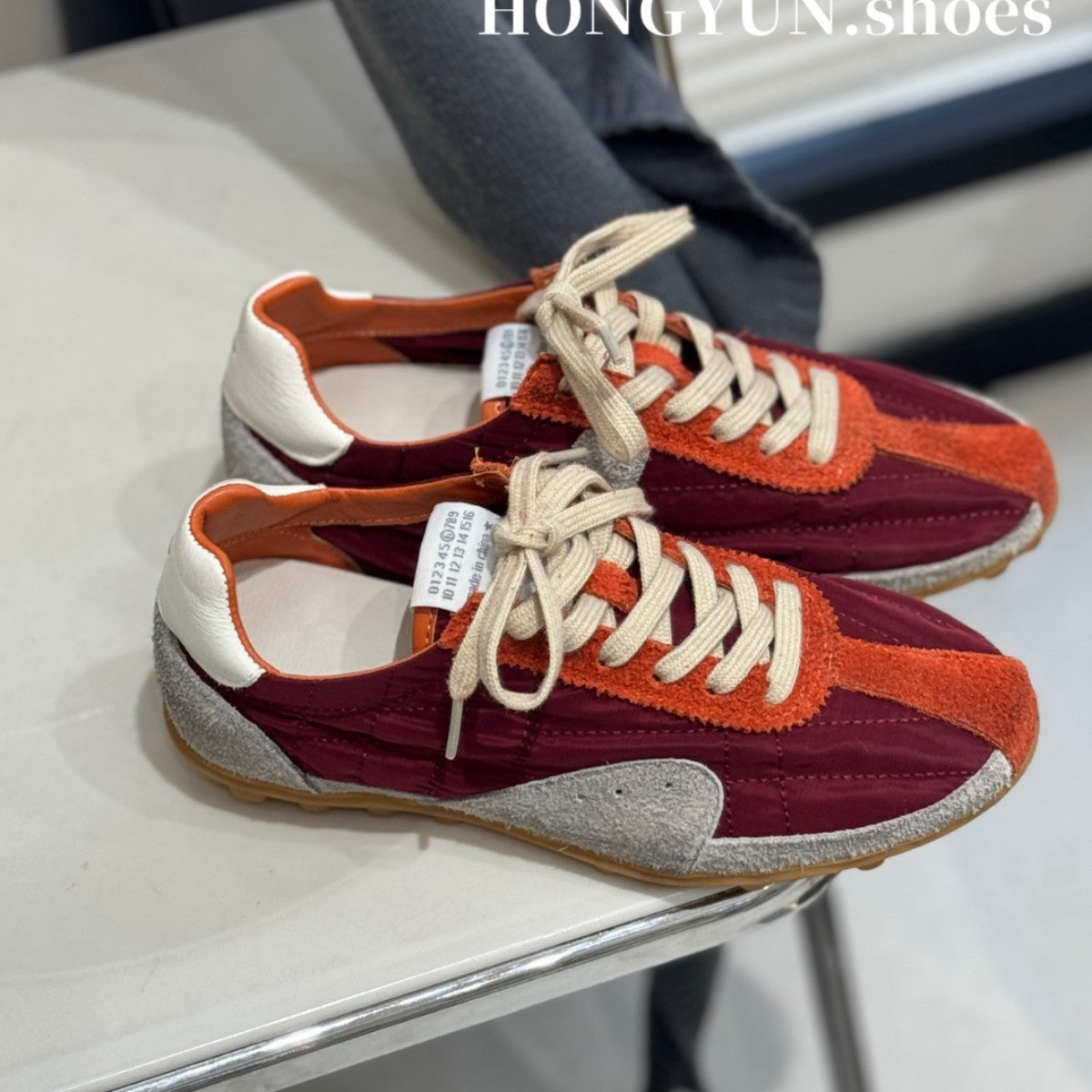 Women's Style Retro Color Matching German Training Spring Casual Shoes