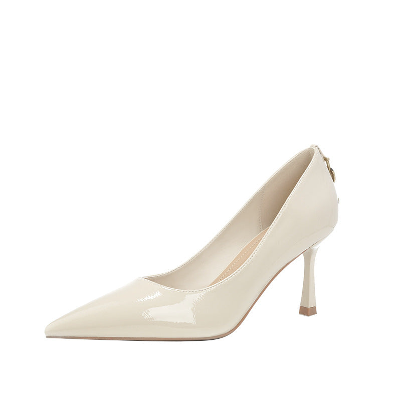 Women's French Style Temperament Commuter High Stiletto Pumps Long Not Tired Heels