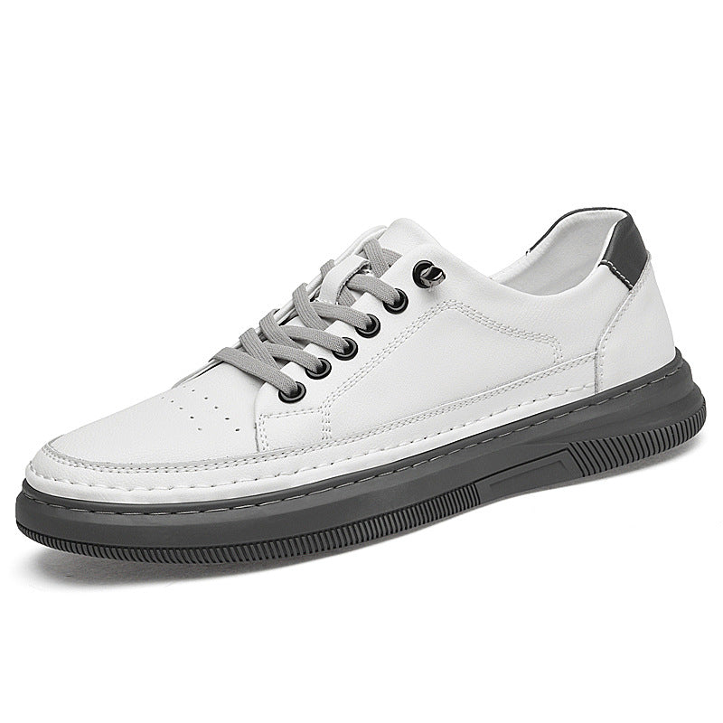 Glamorous Men's White Flat Fashionable Green Casual Shoes
