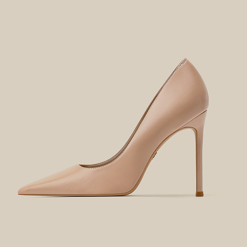 Women's Soft High Stiletto Pointed Toe Nude Women's Fashion Shoes