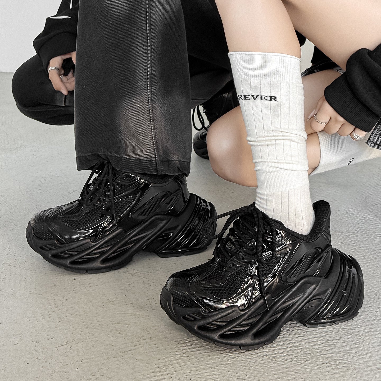 Women's & Men's Dad Invisible Hidden Platform Heighten Couple Men's Casual Shoes