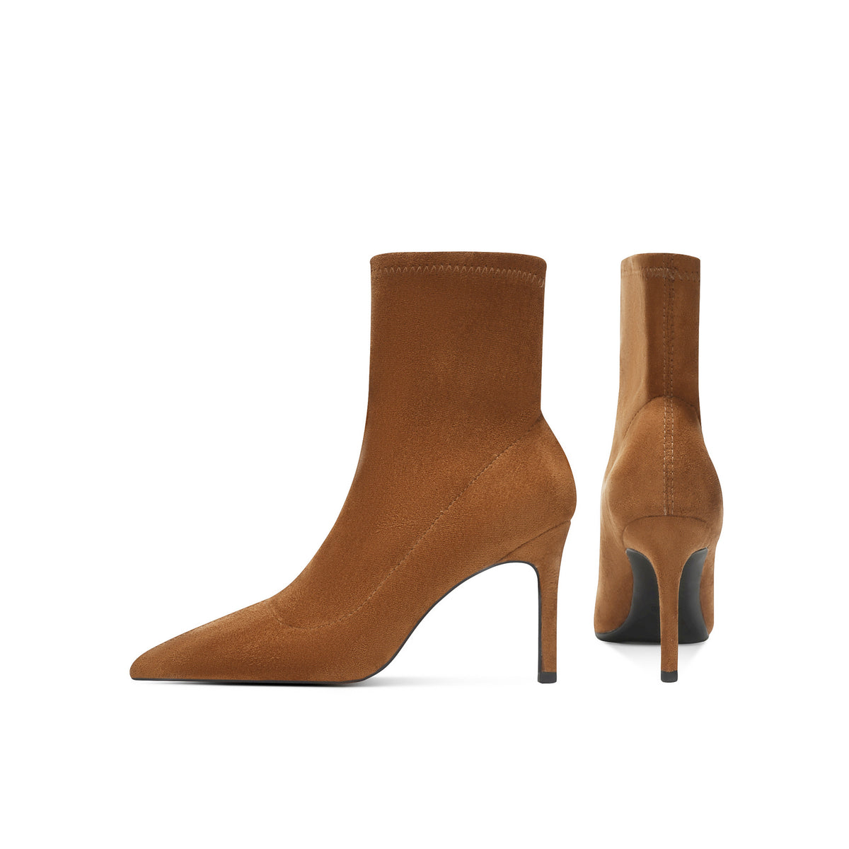 Women's Colors Pointed Stiletto High Short Single Lining Heels