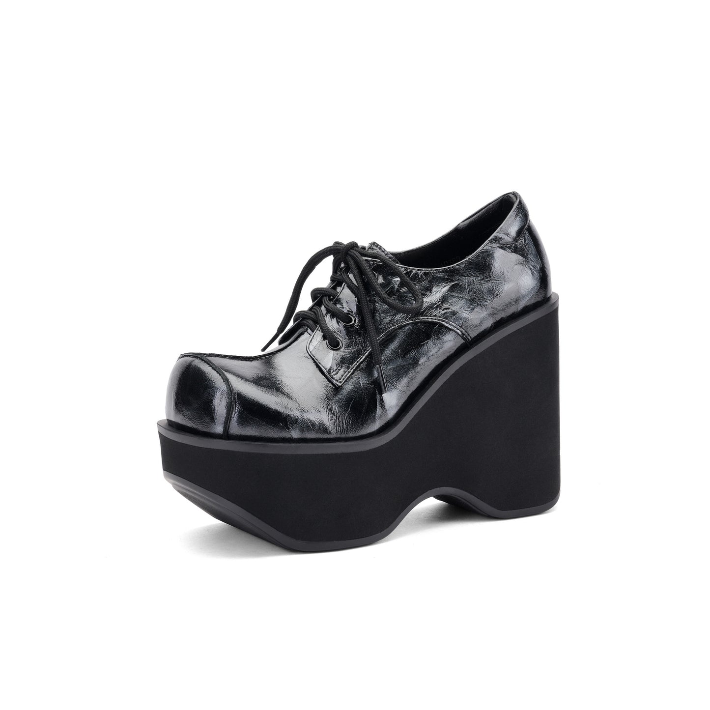 Women's Increasing Small Platform Muffin Slope High Square Women's Casual Shoes