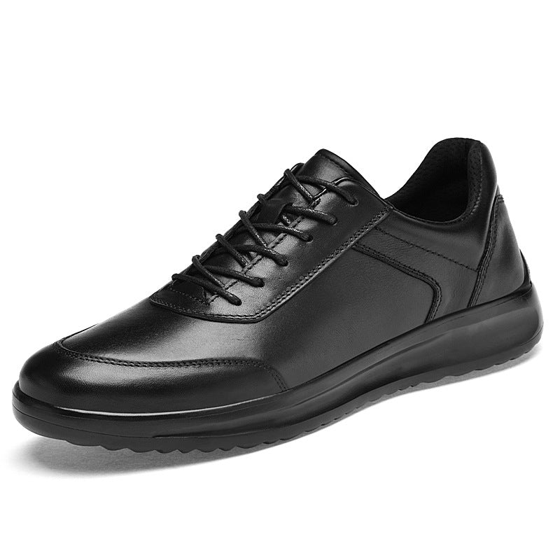 Men's High-grade First Layer Cowhide Comfortable Trendy Lightweight Leather Shoes