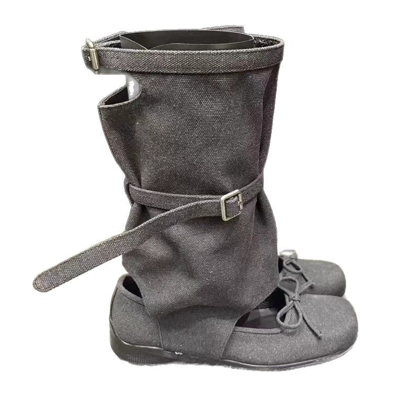 Women's Distressed Summer Bow Mary Jane Height Women's Shoes