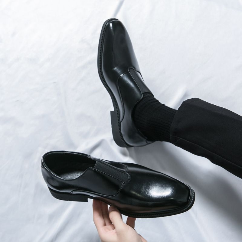 Men's Hair Stylist Korean British Trend Breathable Men's Casual Leather Shoes