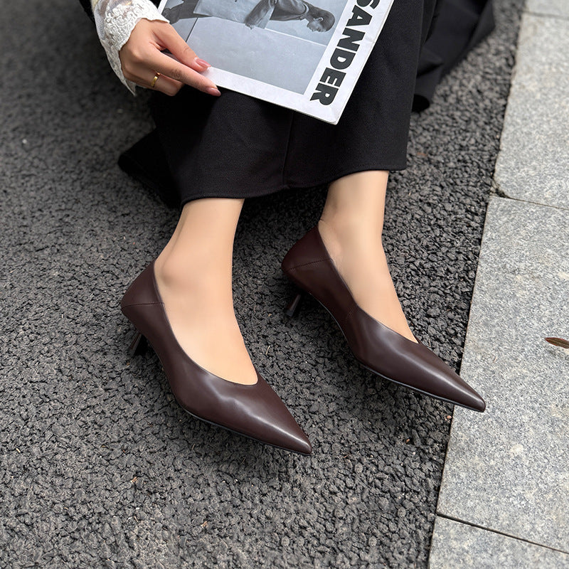 Women's Simple Authentic Pumps Shallow Mouth Soft Bottom Low Women's Fashion Shoes