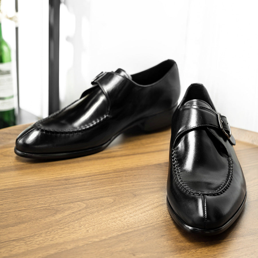 Stylish Slouchy Men's Monk Cowhide Penny Men's Shoes