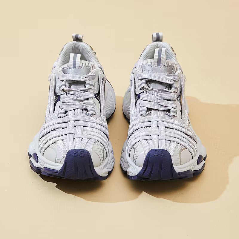 Women's Breathable Mesh Platform Heightened Daddy Autumn Casual Shoes