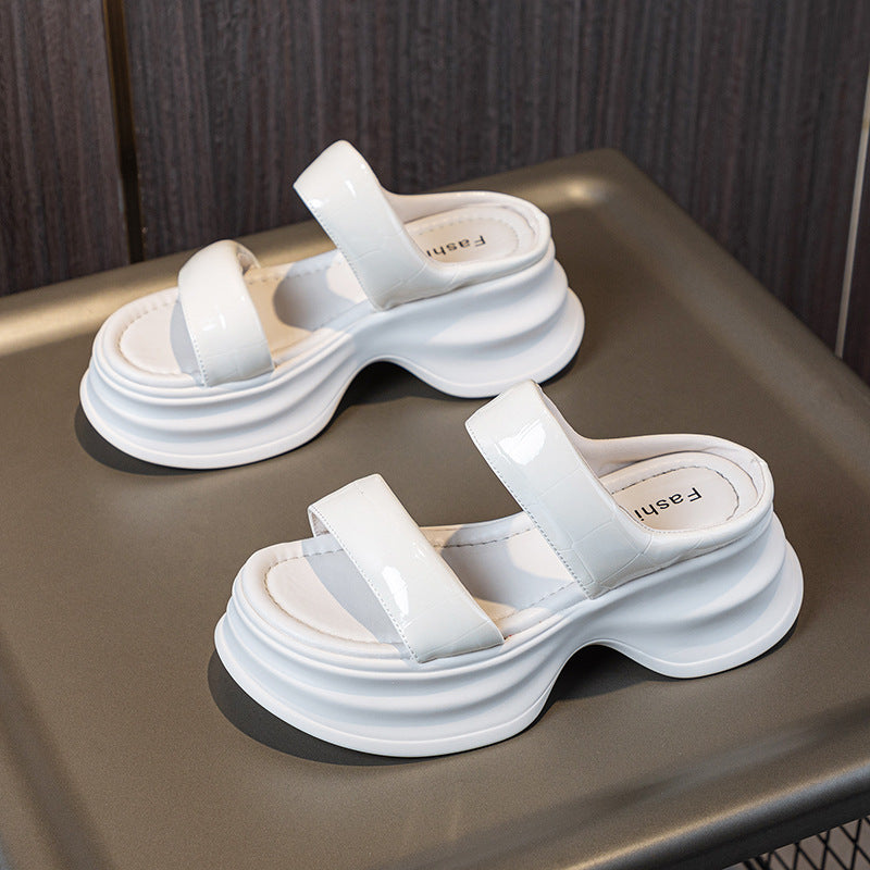 Women's Fashion Thick Bottom Small Muffin Stone Casual Shoes